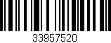 Código de barras (EAN, GTIN, SKU, ISBN): '33957520'