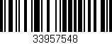 Código de barras (EAN, GTIN, SKU, ISBN): '33957548'