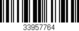 Código de barras (EAN, GTIN, SKU, ISBN): '33957764'