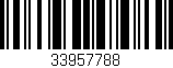 Código de barras (EAN, GTIN, SKU, ISBN): '33957788'