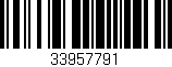 Código de barras (EAN, GTIN, SKU, ISBN): '33957791'