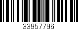 Código de barras (EAN, GTIN, SKU, ISBN): '33957796'