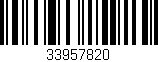 Código de barras (EAN, GTIN, SKU, ISBN): '33957820'