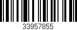 Código de barras (EAN, GTIN, SKU, ISBN): '33957855'