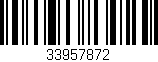 Código de barras (EAN, GTIN, SKU, ISBN): '33957872'