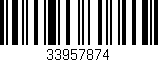 Código de barras (EAN, GTIN, SKU, ISBN): '33957874'