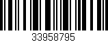Código de barras (EAN, GTIN, SKU, ISBN): '33958795'