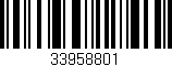 Código de barras (EAN, GTIN, SKU, ISBN): '33958801'