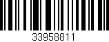 Código de barras (EAN, GTIN, SKU, ISBN): '33958811'