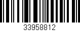 Código de barras (EAN, GTIN, SKU, ISBN): '33958812'