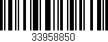 Código de barras (EAN, GTIN, SKU, ISBN): '33958850'