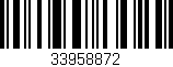 Código de barras (EAN, GTIN, SKU, ISBN): '33958872'