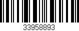 Código de barras (EAN, GTIN, SKU, ISBN): '33958893'