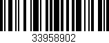 Código de barras (EAN, GTIN, SKU, ISBN): '33958902'