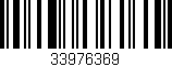 Código de barras (EAN, GTIN, SKU, ISBN): '33976369'