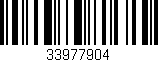 Código de barras (EAN, GTIN, SKU, ISBN): '33977904'