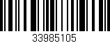 Código de barras (EAN, GTIN, SKU, ISBN): '33985105'