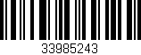 Código de barras (EAN, GTIN, SKU, ISBN): '33985243'