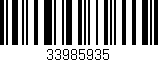 Código de barras (EAN, GTIN, SKU, ISBN): '33985935'