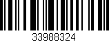 Código de barras (EAN, GTIN, SKU, ISBN): '33988324'