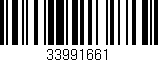 Código de barras (EAN, GTIN, SKU, ISBN): '33991661'