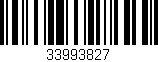 Código de barras (EAN, GTIN, SKU, ISBN): '33993827'