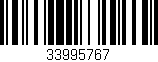 Código de barras (EAN, GTIN, SKU, ISBN): '33995767'