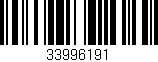 Código de barras (EAN, GTIN, SKU, ISBN): '33996191'