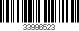 Código de barras (EAN, GTIN, SKU, ISBN): '33996523'