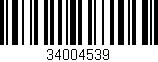 Código de barras (EAN, GTIN, SKU, ISBN): '34004539'