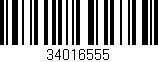 Código de barras (EAN, GTIN, SKU, ISBN): '34016555'