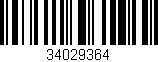 Código de barras (EAN, GTIN, SKU, ISBN): '34029364'