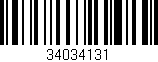 Código de barras (EAN, GTIN, SKU, ISBN): '34034131'