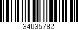 Código de barras (EAN, GTIN, SKU, ISBN): '34035782'