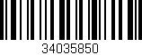 Código de barras (EAN, GTIN, SKU, ISBN): '34035850'