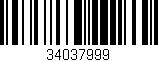 Código de barras (EAN, GTIN, SKU, ISBN): '34037999'