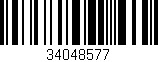 Código de barras (EAN, GTIN, SKU, ISBN): '34048577'