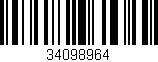 Código de barras (EAN, GTIN, SKU, ISBN): '34098964'