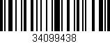 Código de barras (EAN, GTIN, SKU, ISBN): '34099438'