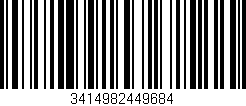 Código de barras (EAN, GTIN, SKU, ISBN): '3414982449684'