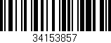 Código de barras (EAN, GTIN, SKU, ISBN): '34153857'