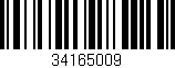 Código de barras (EAN, GTIN, SKU, ISBN): '34165009'