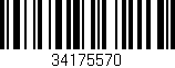 Código de barras (EAN, GTIN, SKU, ISBN): '34175570'