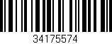 Código de barras (EAN, GTIN, SKU, ISBN): '34175574'