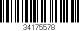 Código de barras (EAN, GTIN, SKU, ISBN): '34175578'