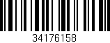 Código de barras (EAN, GTIN, SKU, ISBN): '34176158'