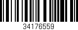 Código de barras (EAN, GTIN, SKU, ISBN): '34176559'