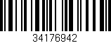Código de barras (EAN, GTIN, SKU, ISBN): '34176942'