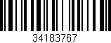 Código de barras (EAN, GTIN, SKU, ISBN): '34183767'