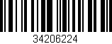 Código de barras (EAN, GTIN, SKU, ISBN): '34206224'